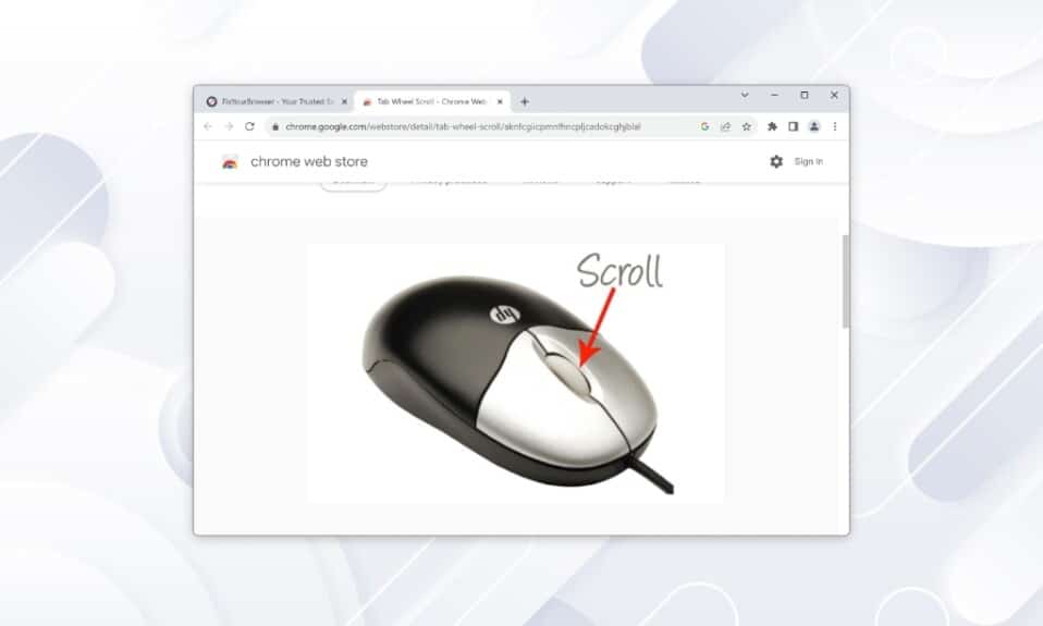 Google Chrome Mouse Scroll Not Working