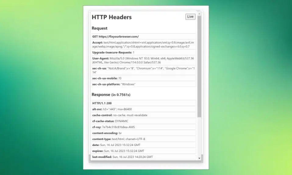 How to view HTTP Response Headers with Google Chrome