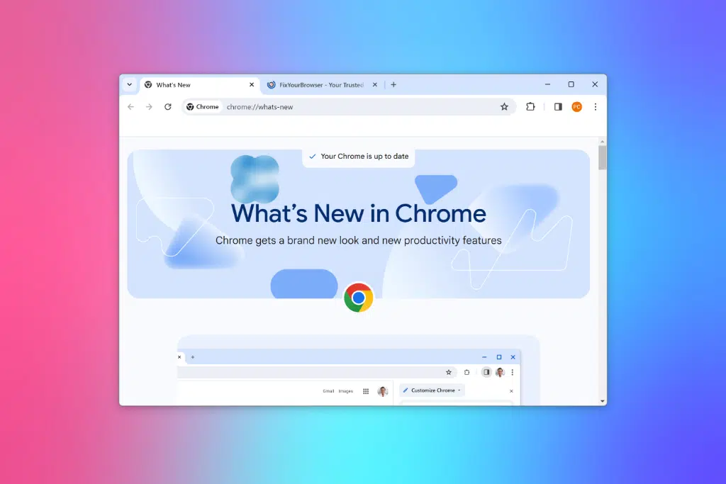 Enable new Google Chrome 2023 GUI